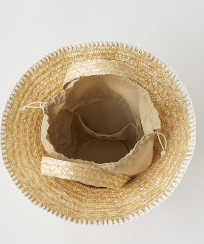Caterina Bertini 聯名縫線藤編包