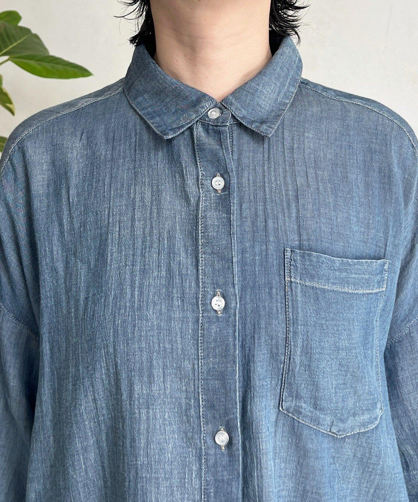 透視 DENIM 襯衫