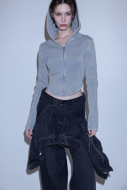 Corset zip 設計 上衣