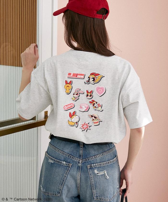 THE POWERPUFF GIRLS パワーパフガールズ（飛天小女警） 貼紙風 T恤