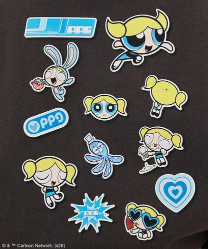 THE POWERPUFF GIRLS パワーパフガールズ（飛天小女警） 貼紙風 T恤