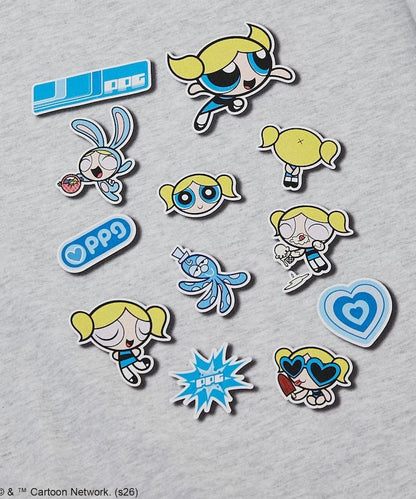 THE POWERPUFF GIRLS パワーパフガールズ（飛天小女警） 貼紙風 T恤