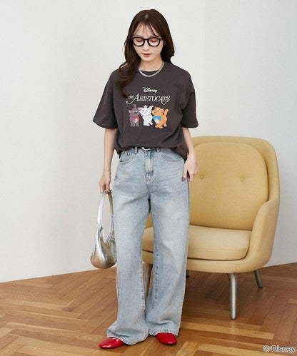 ディズニー（迪士尼） マリー 印花Tシャツ