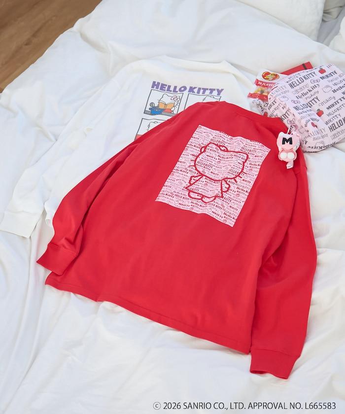 HELLO KITTY（凱蒂貓） 全印花 長袖T恤