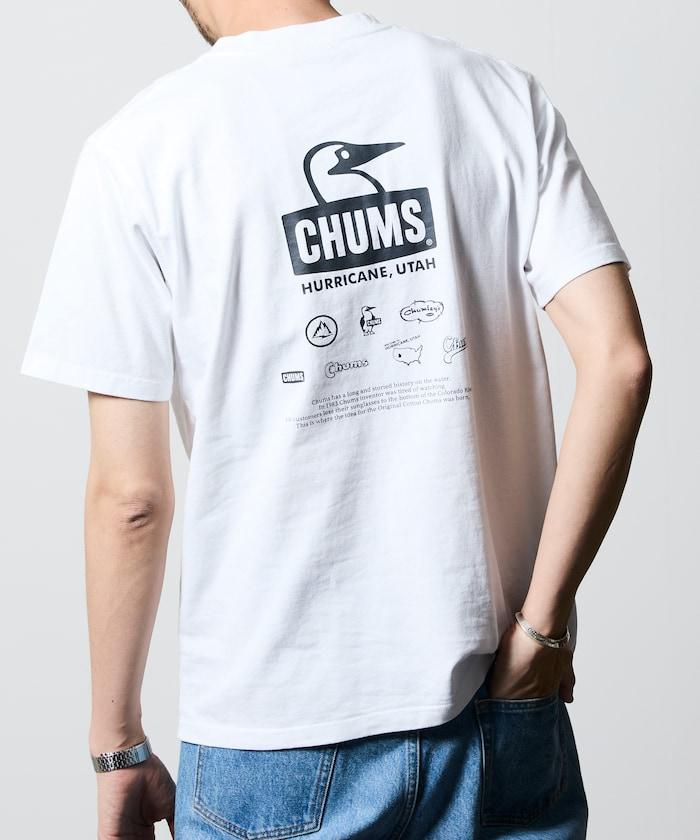 CHUMS×FREAK'S STORE  歷史背部印花 圓領T恤