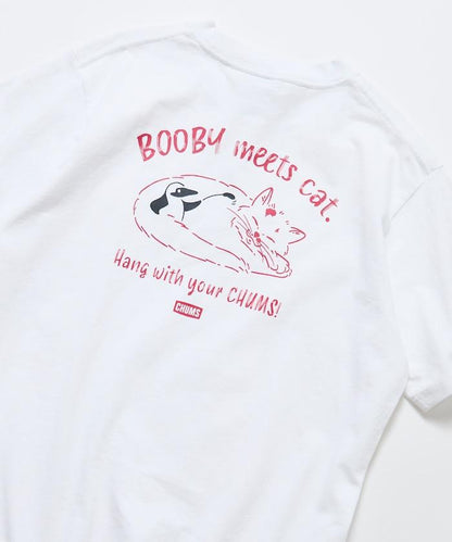 CHUMS×FREAK'S STORE 特別款 背部印花 貓圖案 圓領T恤