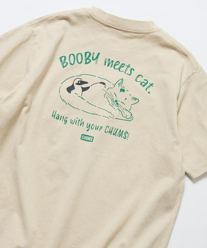 CHUMS×FREAK'S STORE 特別款 背部印花 貓圖案 圓領T恤