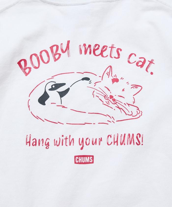 CHUMS×FREAK'S STORE 特別款 背部印花 貓圖案 圓領T恤