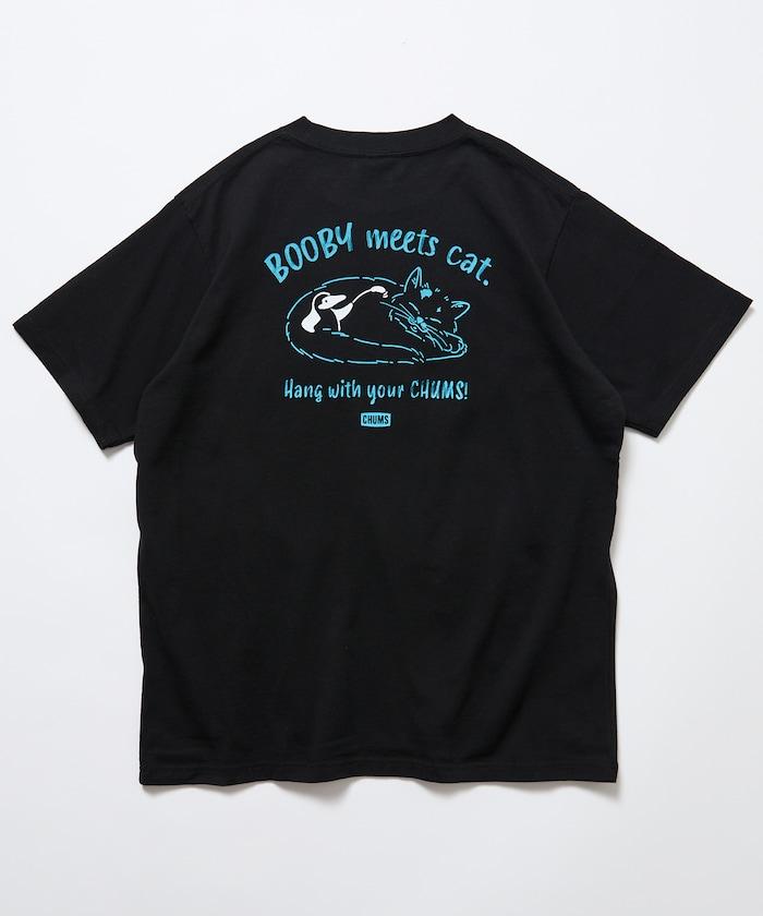 CHUMS×FREAK'S STORE 特別款 背部印花 貓圖案 圓領T恤