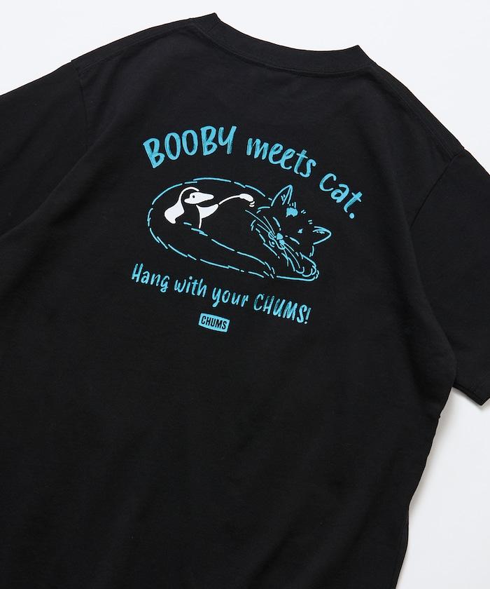 CHUMS×FREAK'S STORE 特別款 背部印花 貓圖案 圓領T恤