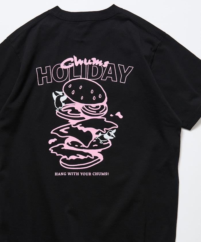 CHUMS×FREAK'S STORE 聯名 Booby鳥後背印花漢堡圖案 圓領T恤