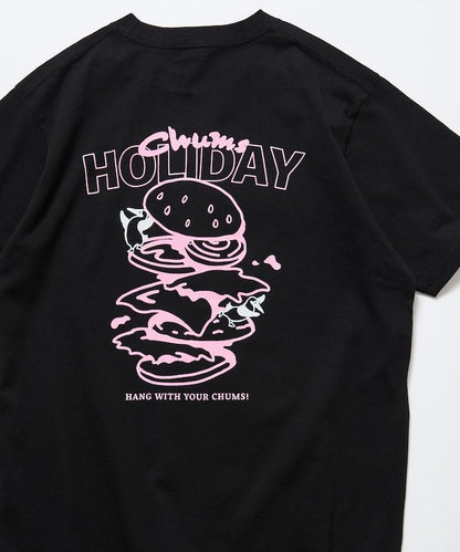 CHUMS×FREAK'S STORE 聯名 Booby鳥後背印花漢堡圖案 圓領T恤