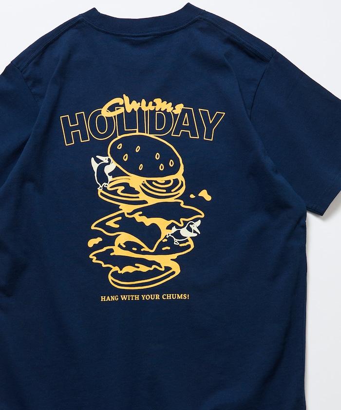 CHUMS×FREAK'S STORE 聯名 Booby鳥後背印花漢堡圖案 圓領T恤