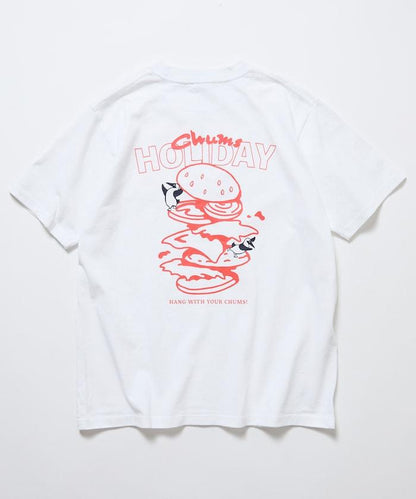 CHUMS×FREAK'S STORE 聯名 Booby鳥後背印花漢堡圖案 圓領T恤