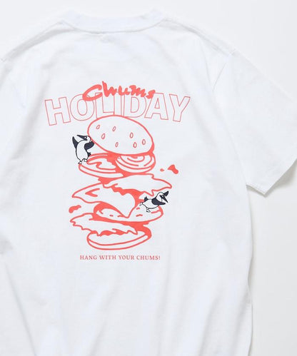 CHUMS×FREAK'S STORE 聯名 Booby鳥後背印花漢堡圖案 圓領T恤