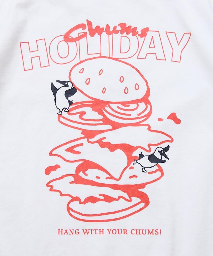 CHUMS×FREAK'S STORE 聯名 Booby鳥後背印花漢堡圖案 圓領T恤