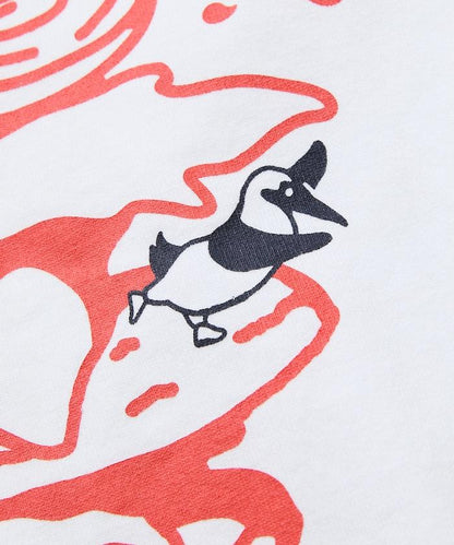 CHUMS×FREAK'S STORE 聯名 Booby鳥後背印花漢堡圖案 圓領T恤