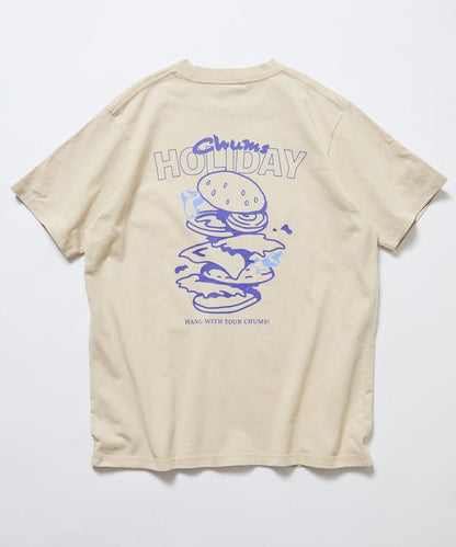 CHUMS×FREAK'S STORE 聯名 Booby鳥後背印花漢堡圖案 圓領T恤
