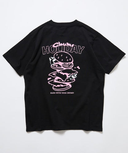 CHUMS×FREAK'S STORE 聯名 Booby鳥後背印花漢堡圖案 圓領T恤