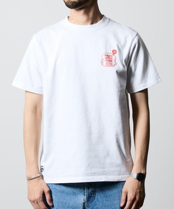 CHUMS×FREAK'S STORE 聯名 Booby鳥後背印花漢堡圖案 圓領T恤