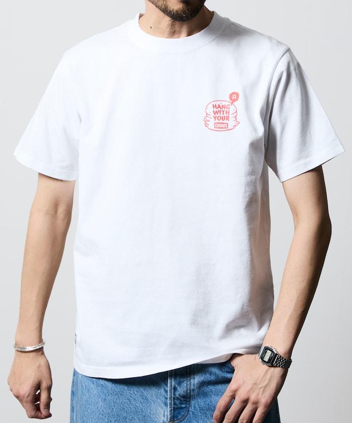 CHUMS×FREAK'S STORE 聯名 Booby鳥後背印花漢堡圖案 圓領T恤