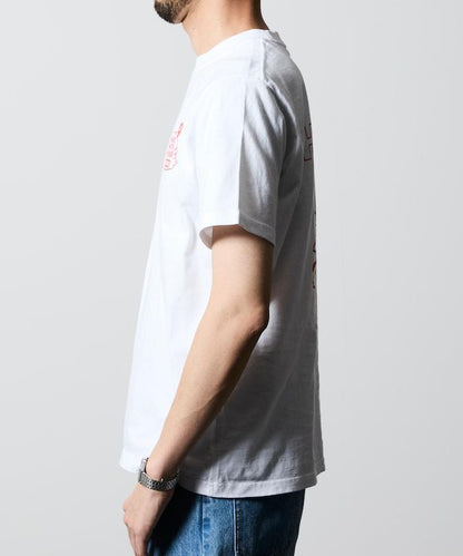 CHUMS×FREAK'S STORE 聯名 Booby鳥後背印花漢堡圖案 圓領T恤