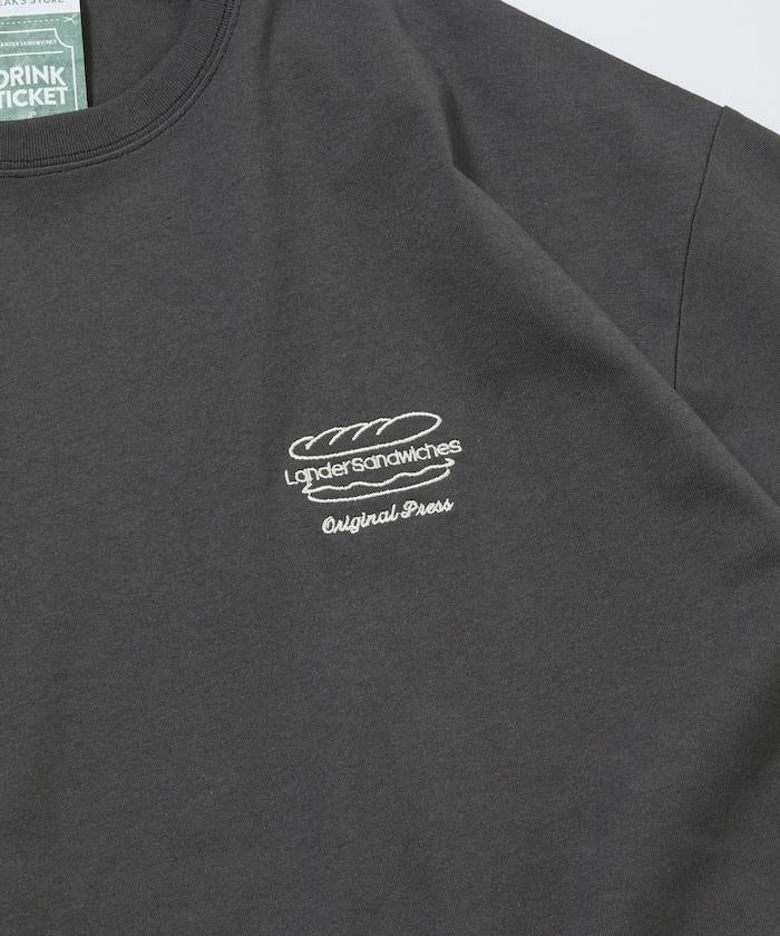LANDER SANDWICHES×FREAK'S STORE ランダー 聯名 寬鬆版型 背部印花 圓領T恤