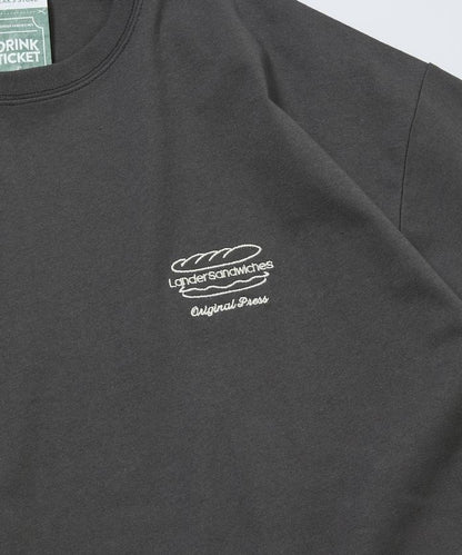 LANDER SANDWICHES×FREAK'S STORE ランダー 聯名 寬鬆版型 背部印花 圓領T恤