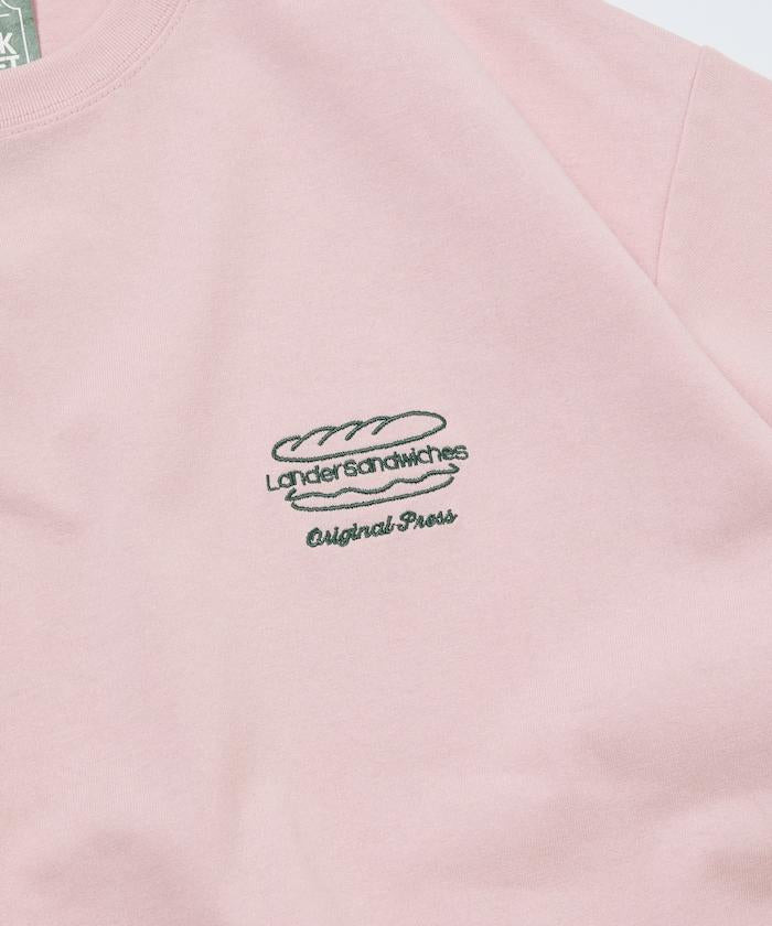 LANDER SANDWICHES×FREAK'S STORE ランダー 聯名 寬鬆版型 背部印花 圓領T恤