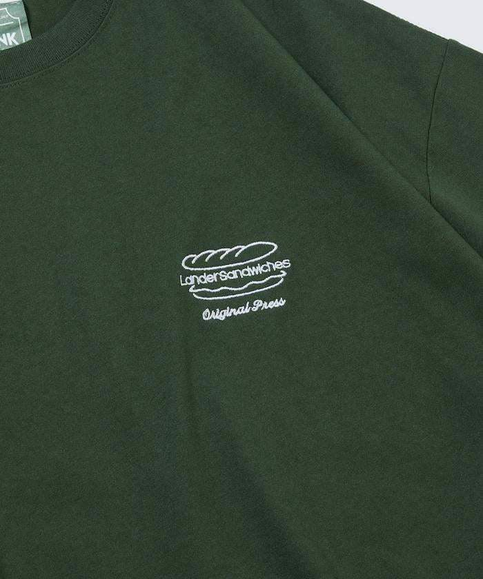 LANDER SANDWICHES×FREAK'S STORE ランダー 聯名 寬鬆版型 背部印花 圓領T恤