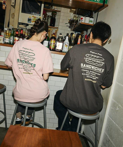 LANDER SANDWICHES×FREAK'S STORE ランダー 聯名 寬鬆版型 背部印花 圓領T恤