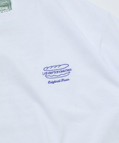 LANDER SANDWICHES×FREAK'S STORE ランダー 聯名 寬鬆版型 背部印花 圓領T恤