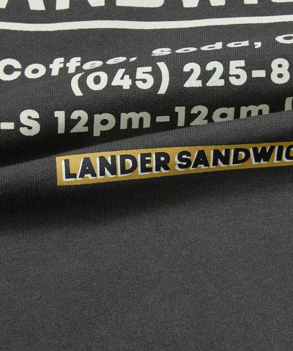 LANDER SANDWICHES×FREAK'S STORE ランダー 聯名 寬鬆版型 背部印花 圓領T恤