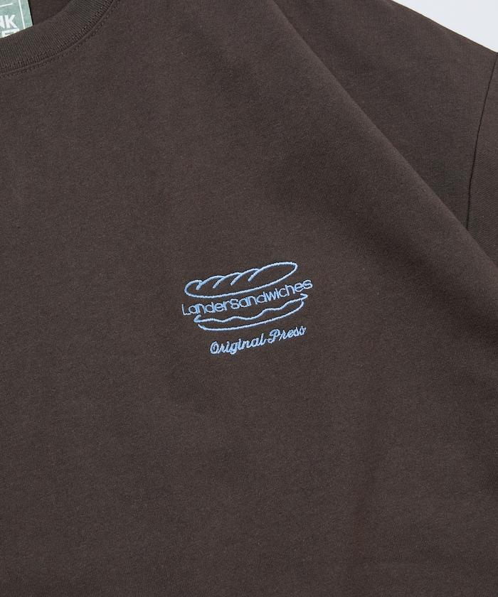 LANDER SANDWICHES×FREAK'S STORE ランダー 聯名 寬鬆版型 背部印花 圓領T恤