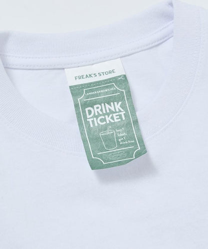 LANDER SANDWICHES×FREAK'S STORE ランダー 聯名 寬鬆版型 背部印花 圓領T恤