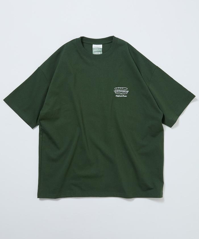LANDER SANDWICHES×FREAK'S STORE ランダー 聯名 寬鬆版型 背部印花 圓領T恤