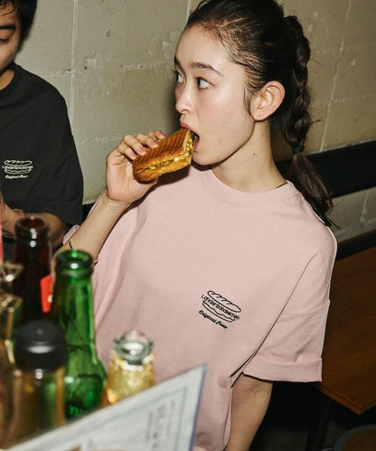 LANDER SANDWICHES×FREAK'S STORE ランダー 聯名 寬鬆版型 背部印花 圓領T恤