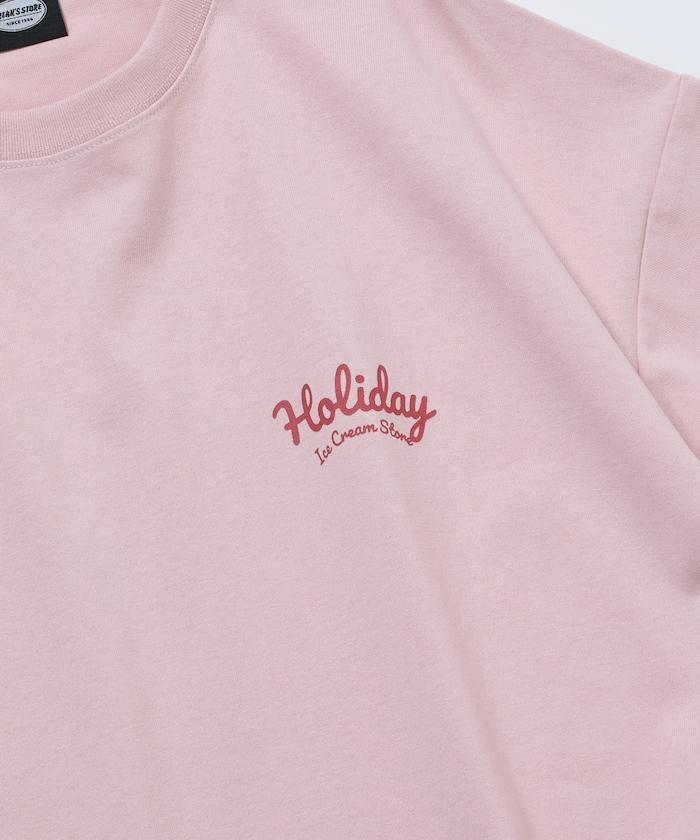 HOLIDAY ICECREAM×FREAK'S STORE  寬鬆 背部印花 圓領 T恤