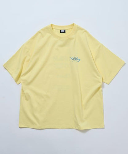 HOLIDAY ICECREAM×FREAK'S STORE  寬鬆 背部印花 圓領 T恤