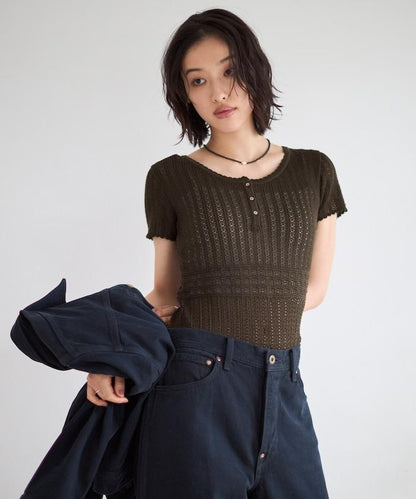 棉質針織連體衣 Knit leotard N26SS-K01