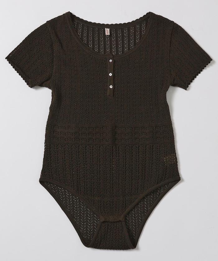 棉質針織連體衣 Knit leotard N26SS-K01