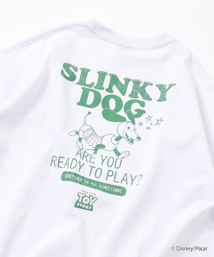 トイ・ストーリー（玩具總動員） Slinky Dog 主題 背部印花 圓領T恤