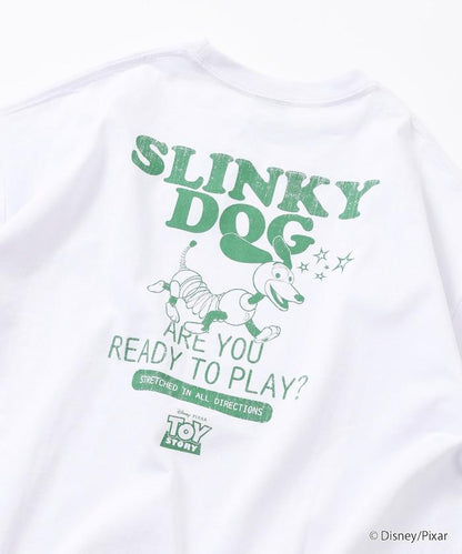トイ・ストーリー（玩具總動員） Slinky Dog 主題 背部印花 圓領T恤