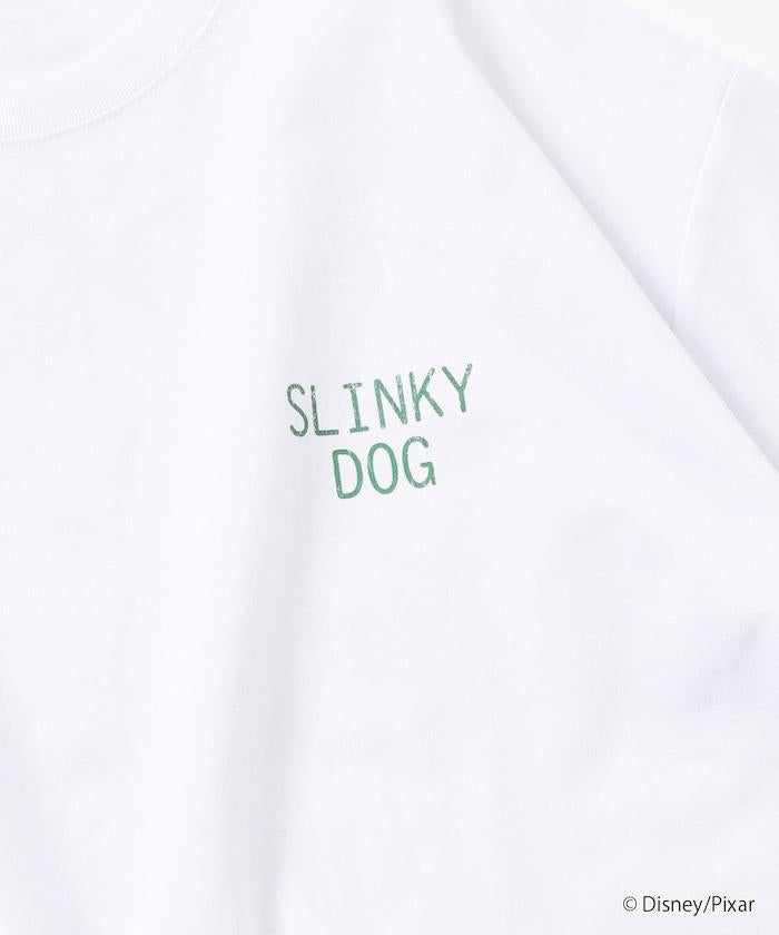 トイ・ストーリー（玩具總動員） Slinky Dog 主題 背部印花 圓領T恤
