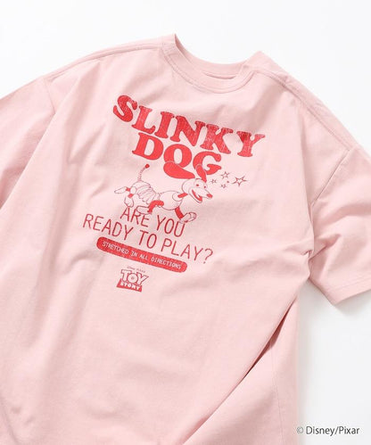 トイ・ストーリー（玩具總動員） Slinky Dog 主題 背部印花 圓領T恤