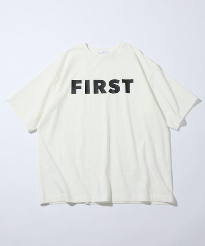 6盎司 前置logo印花 圓領印花T恤 PR FIRST