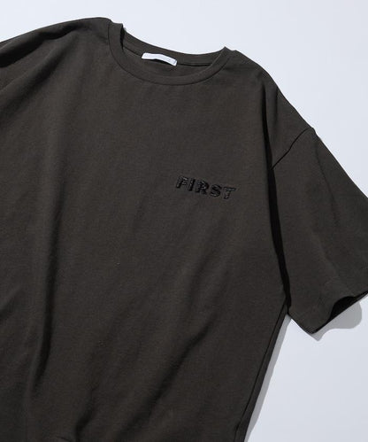6オンス フロントロゴ 刺繍 クルーネックTシャツ / ワンポイントデザインTシャツ LEFT CHEST EMBROIDERY BOX FIRST