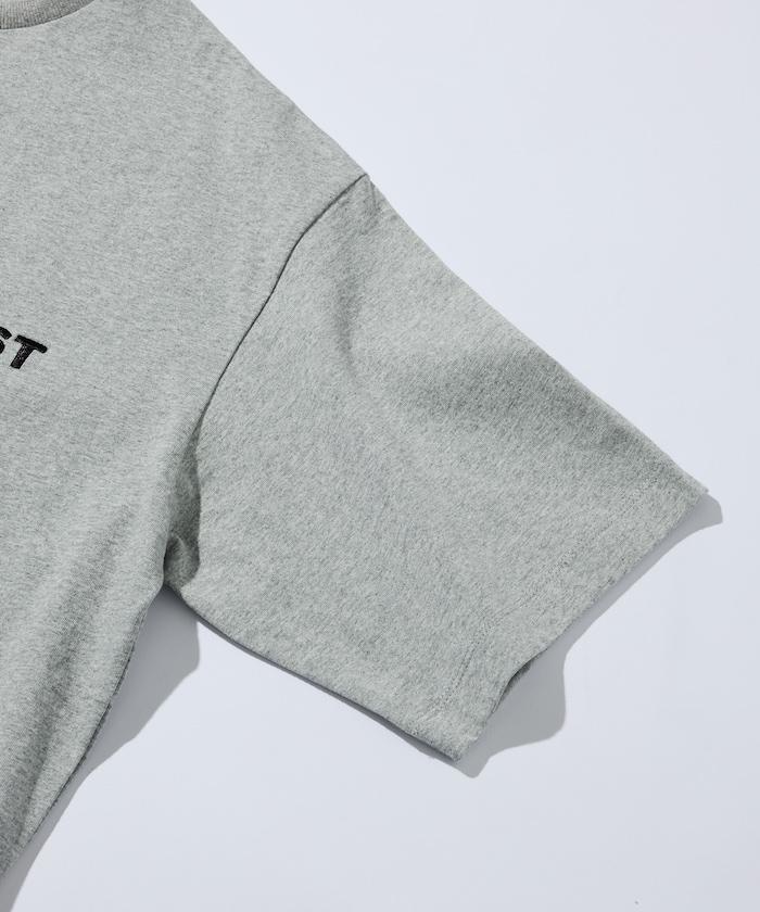 6オンス フロントロゴ 刺繍 クルーネックTシャツ / ワンポイントデザインTシャツ LEFT CHEST EMBROIDERY BOX FIRST