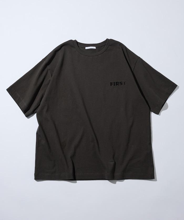 6オンス フロントロゴ 刺繍 クルーネックTシャツ / ワンポイントデザインTシャツ LEFT CHEST EMBROIDERY BOX FIRST