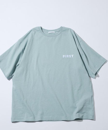 6オンス フロントロゴ 刺繍 クルーネックTシャツ / ワンポイントデザインTシャツ LEFT CHEST EMBROIDERY BOX FIRST